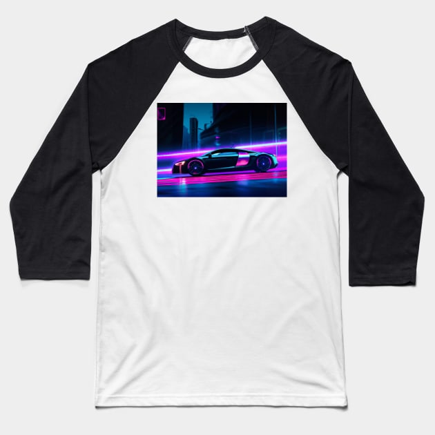 Audi R8 in the streets Baseball T-Shirt by SpaceCars